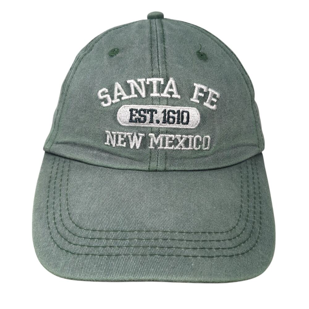 Santa Fer Est. 1610 New Mexico Baseball Cap Green OS Adjustable Crazy Apparel